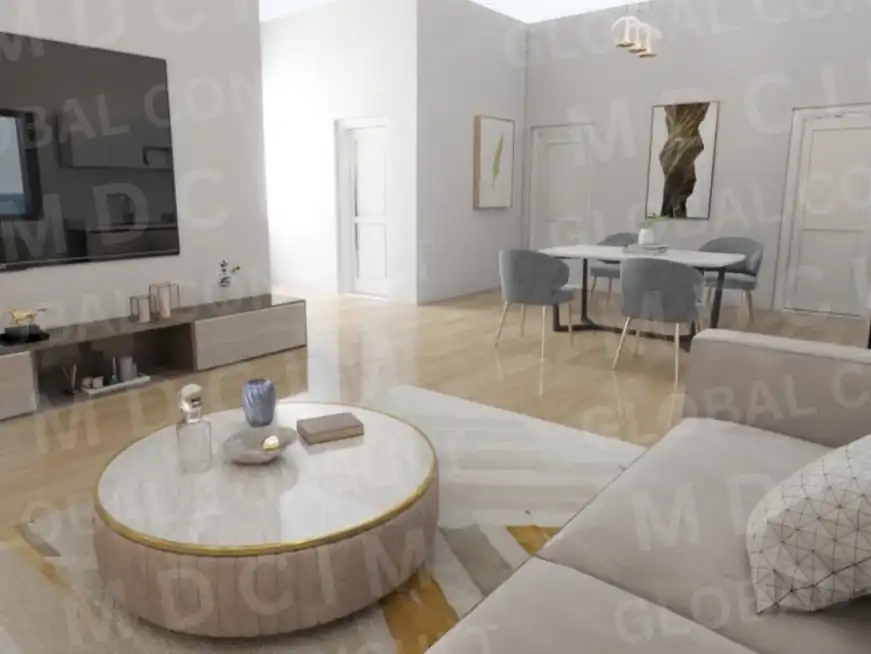 Randare bucatarie moderna – proiect casa fara etaj