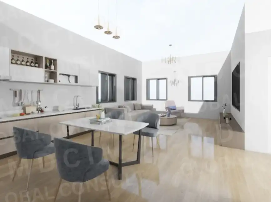 Randare dormitor – casa fara etaj cu 2 dormitoare