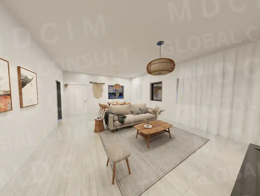 Randare camera de zi generoasa – proiect casa mare